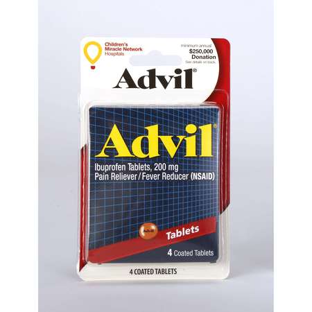 Convenience Valet Convenience Valet 4 Blister Card Advil 4 Count, PK144 1005